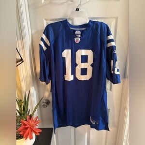 Authentic Peyton Manning #18 Colts Reebok NFL Equipment Football Jersey, Sz 56
